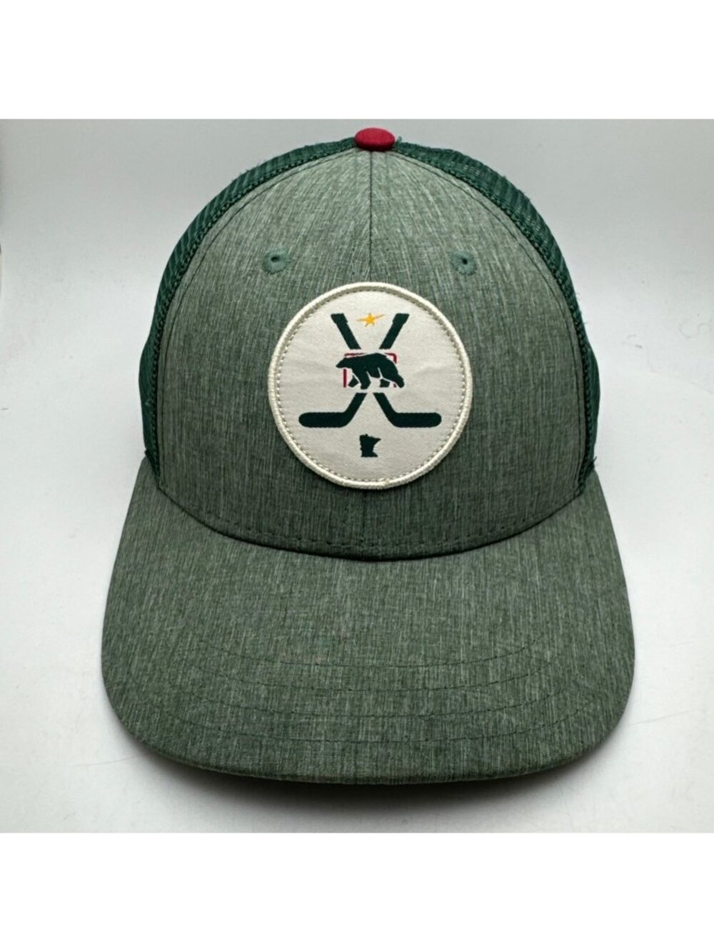 Minnesota Wild Trucker Hat Cap Hockey Lodge Exclusive Green Red